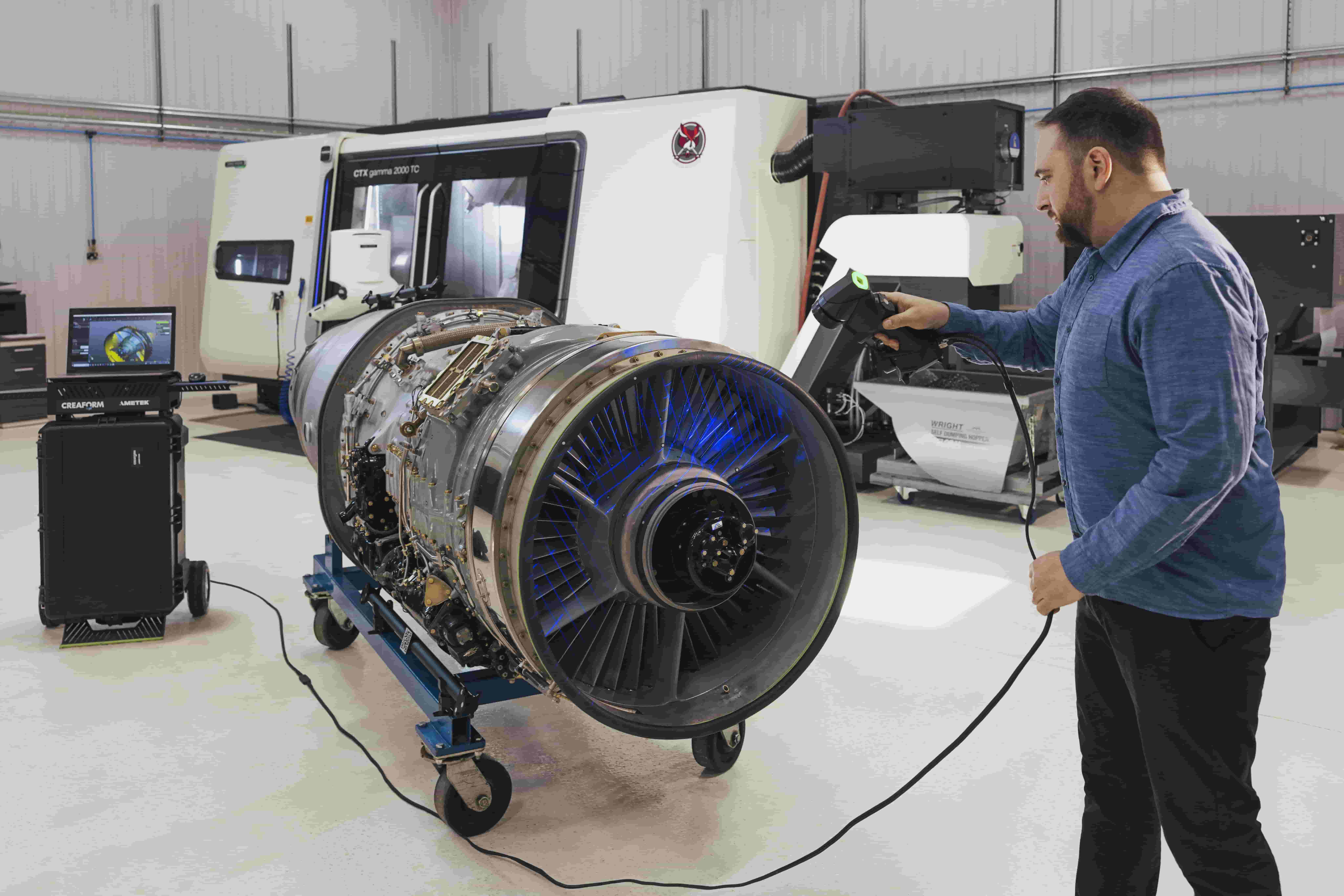 Scanning med Creaform HandySCAN 3D Black.