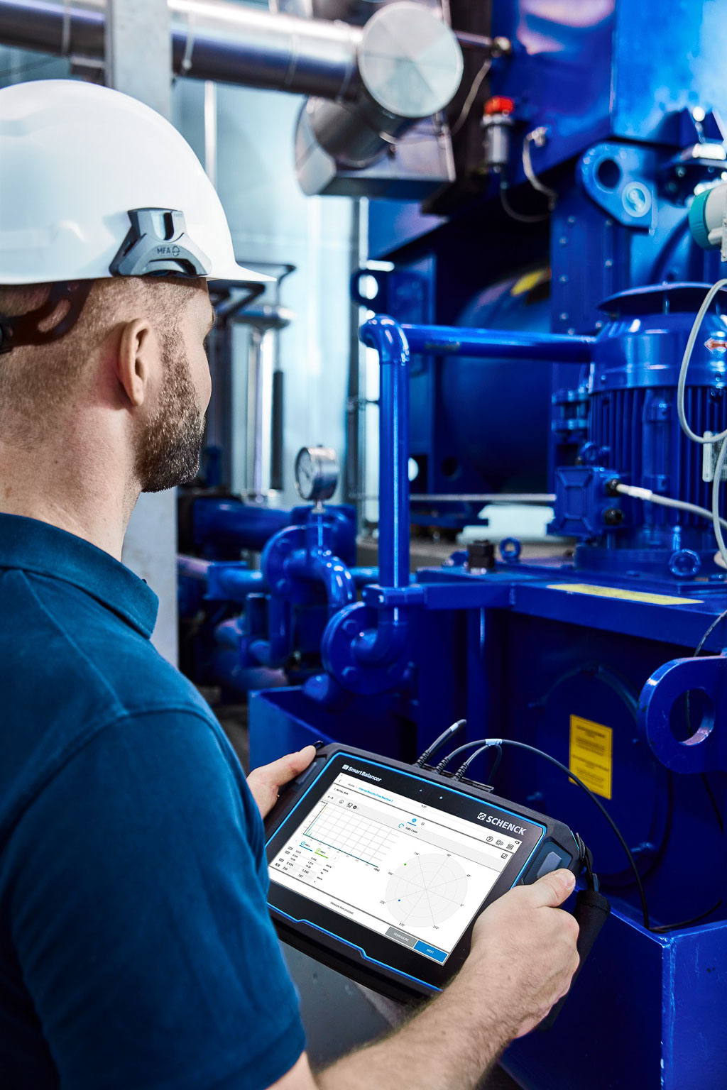 Balansering med Schenck Smartbalancer.